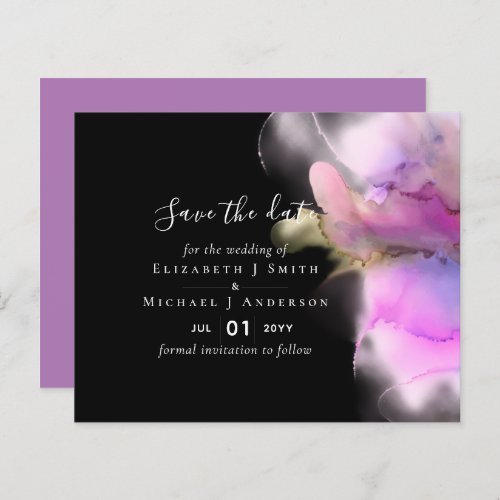 BUDGET Watercolor Wedding Abstract Save Dates