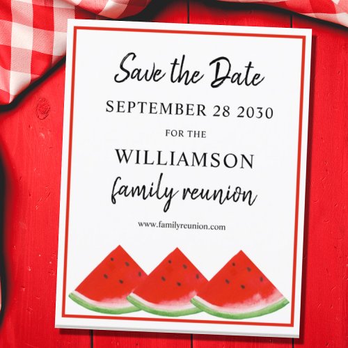 Budget Watermelon Family Reunion Save The Date 