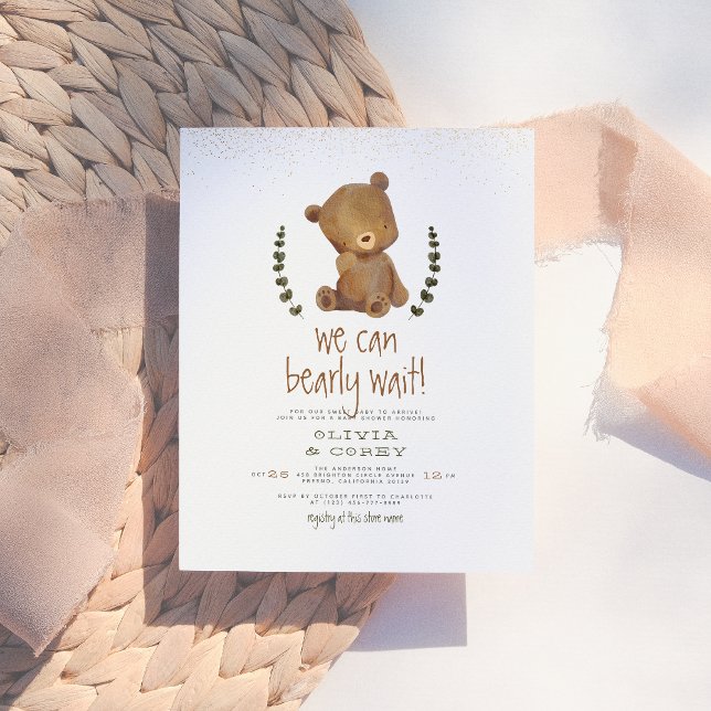 Budget We Can Bearly Wait Gold Forest Baby Shower (Creator Uploaded)
