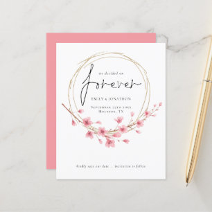 Budget We Decided on Forever Floral Save The Date