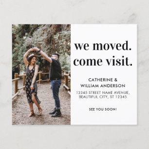 Budget We Moved Come Visit Photo Moving Card