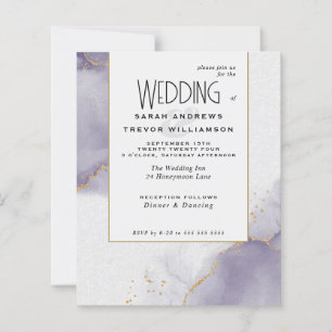 Budget Wedding Abstract Dusty Plum Skies
