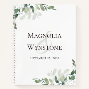 BUDGET Wedding Eucalyptus Greenery Guest Book