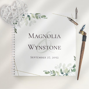 BUDGET Wedding Eucalyptus Greenery Guest Book