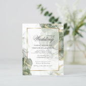 Budget Wedding Gold Muted Sage Green Ink (Standing Front)