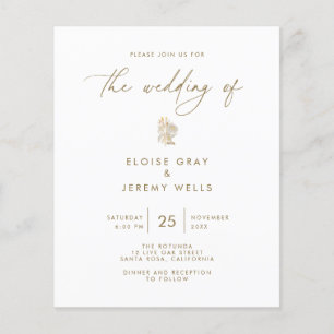 Budget Wedding Invitation   Bella Flyer