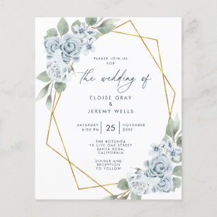 Budget Wedding Invitation Flyer
