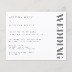 Budget Wedding Invitation  Flyer