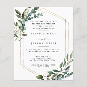Budget Wedding Invitation  Flyer