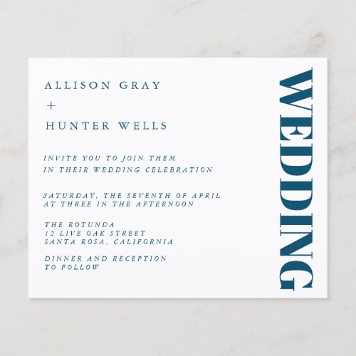 Budget Wedding Invitation  Flyer