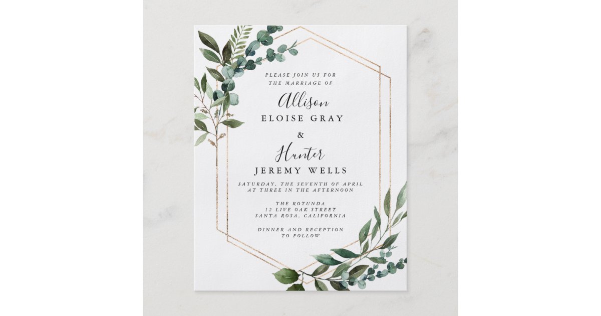 Lively Ampersand Invitations in Blue