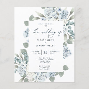 Budget Wedding Invitation Flyer