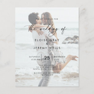 Budget Wedding Invitation  Flyer