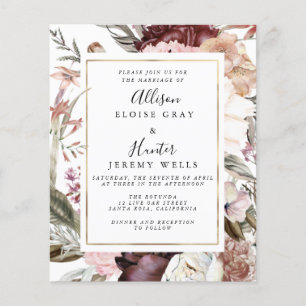 Budget Wedding Invitation  Flyer