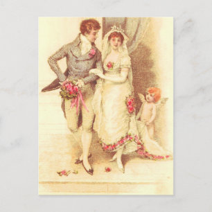 Budget Wedding Invitation Postcard