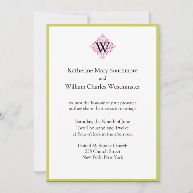 Budget Wedding Invitations (Front)