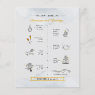 Budget Wedding Itinerary Welcome Timeline