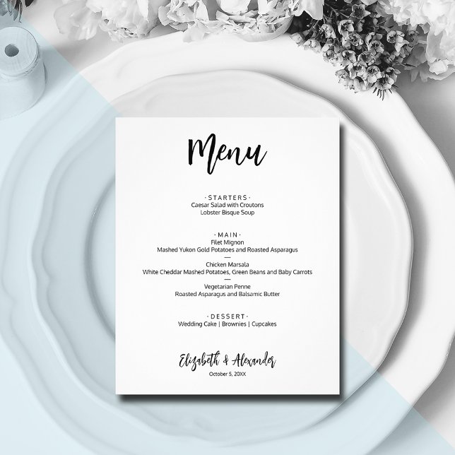 Budget Wedding Menu Flyer (Creator Uploaded)