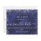 Budget wedding navy blue silver glitter save date