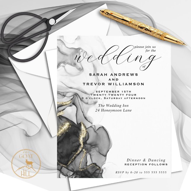 Budget Wedding Onyx Black Alcohol Ink (Creator Uploaded)