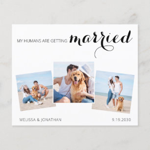 Budget Wedding Photo Collage Save The Date QR Code