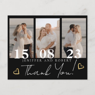 Budget Wedding Photo Collage Thank you cards Flyer
