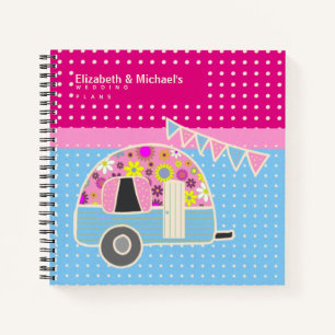 Budget Wedding Planner Personalized Trendy Modern Notebook