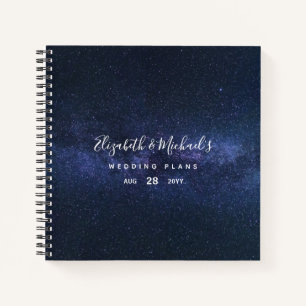 Budget Wedding Planner Personalized Trendy Modern Notebook