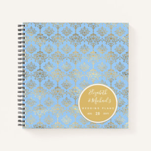 Budget Wedding Planner Personalized Trendy Modern Notebook