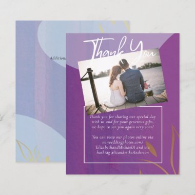 BUDGET WEDDING Purple Lilac Gold Abstract