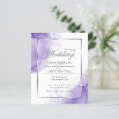 Budget Wedding Rainbow Violet  Silver Abstract (Standing Front)