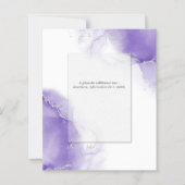 Budget Wedding Rainbow Violet  Silver Abstract (Back)