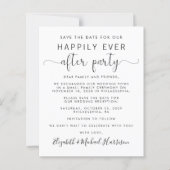 Budget Wedding Reception Save the Date (Front)