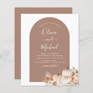 Budget Wedding Rustic White Pumpkins Boho