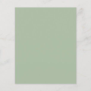 BUDGET Wedding Sage Apple Green Monochrome Text Flyer