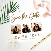 Budget Wedding Save The Date 3 Photo Collage