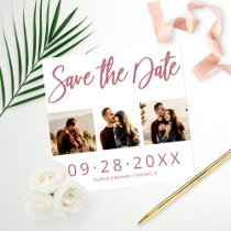 Budget Wedding Save The Date 3 Photo Collage