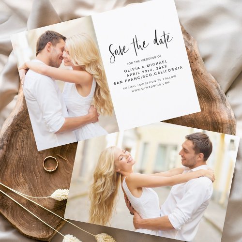 Budget Wedding Save the Date Photo Flyer