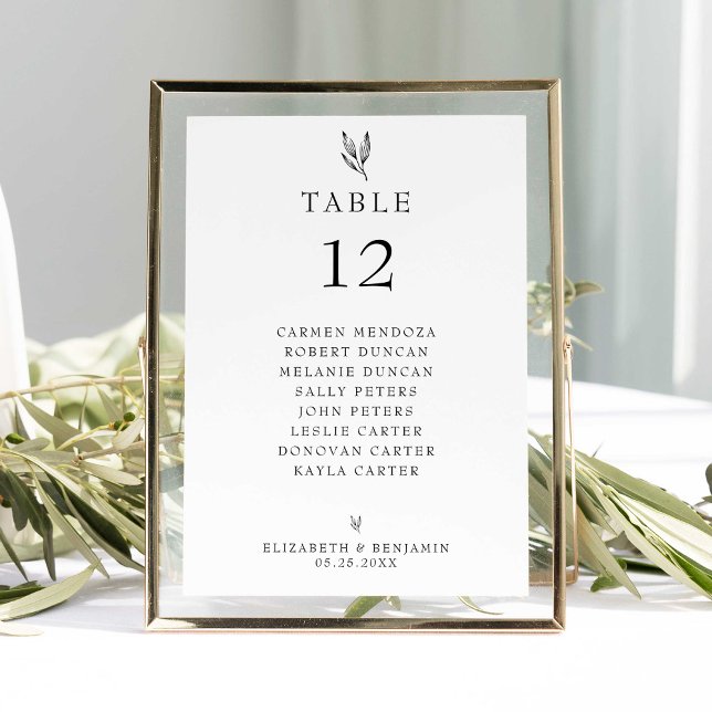 Budget Wedding Seating Chart Table Minimalist (Creator Uploaded)