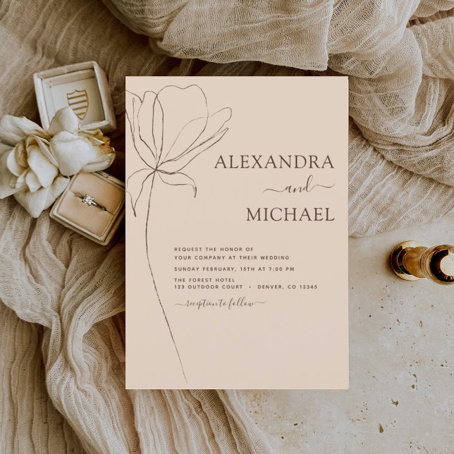 Budget Wedding Terracotta Botanical Floral  (Creator Uploaded)