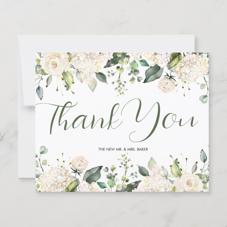 BUDGET Wedding Thank You Card | Zazzle