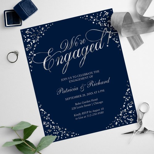 Budget Were Engaged Engagement Party Invitation