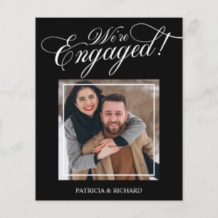 Budget We're Engaged Photo Engagement Announcement
