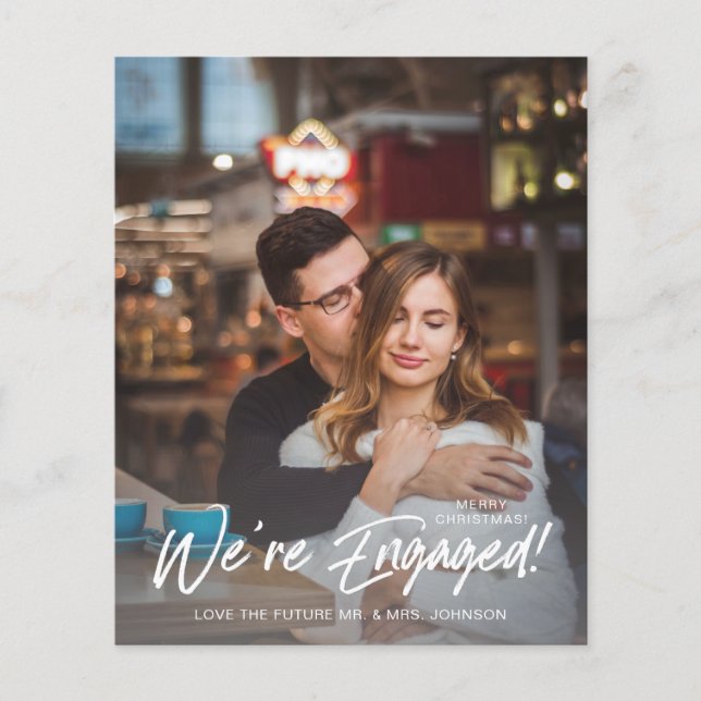 Budget We're Engaged V Photo Buffalo Check Flyer (Front)