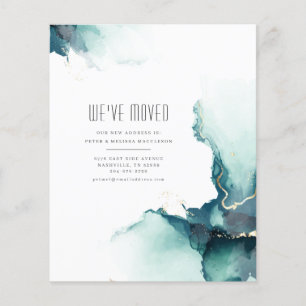 Budget We've Moved Abstract Moving Announcement