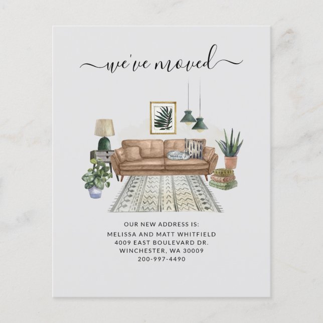 Budget We've Moved Address Moving Announcement Flyer (Front)