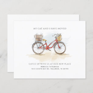 Budget We've Moved Bicycle Moving Announcement