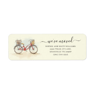 Budget We've Moved Boho Chic Moving Return Address Label