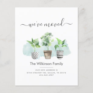 Budget We've Moved Botanical Moving Announcement