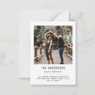 Budget We've Moved Change of Address Photo Moving Note Card